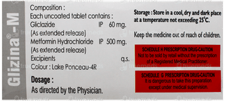 Glizina M 60Mg/500Mg Tablet 10